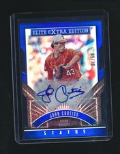 JOHN CURTISS 2015 PANINI ELITE EXTRA EDITION BLUE AUTO PARALLEL 27/50 #161