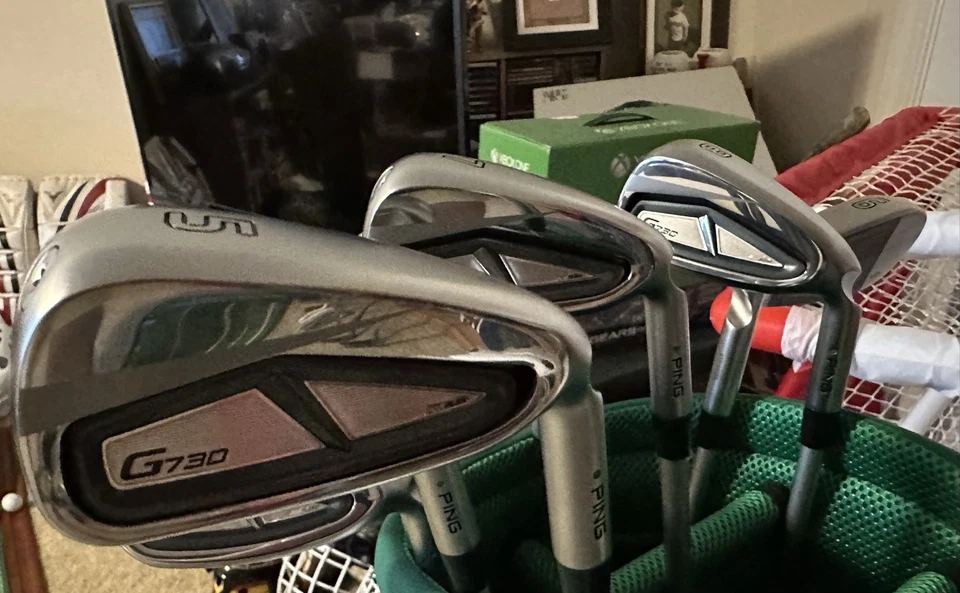 Ping G730 Irons, 5-PW, UW, & 50! Brand New, Green Dot, Senior Flex Graphite! - Image 2 of 4