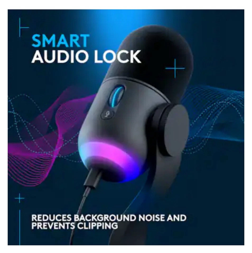 Logitech Yeticaster GX Dynamic Gaming Microphone and Premium Broadcast Boom Arm - Image 4 of 4