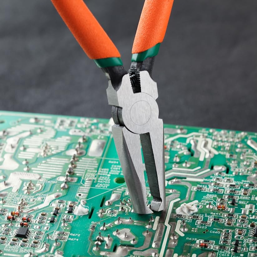 LEONTOOL 5-Inch Transverse End Cutter SMT/SMD Chip Side 5'', Orange ...