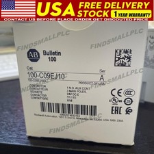 New Allen Bradley 100-C09EJ10 /A IEC Contactor, 9A, Late Date 1Yr Wty US