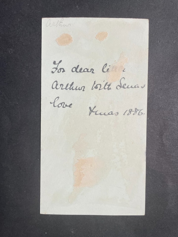 VICTORIAN GREETING CARD POLICEMAN BOYS SNOWBALLS CHAOS RETREAT IN