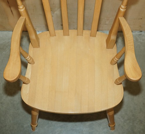 VINTAGE ENGLISH HERITAGE PINE DINING TABLE & EIGHT WINSOR CHAIRS SUITE 8 - Picture 23 of 24