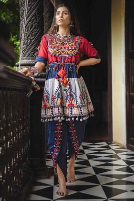Indian Tunic Multicolor Navratri kedia 
