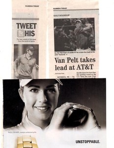 Professional Golfers-Golf: 1 pound: clippings pages lot -past 45+ years 200+ pgs