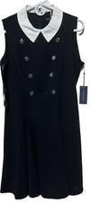TOMMY HILFIGER WOMAN'S NAVY BLUE KNEE LENGTH COLLARED DRESS, SZ 10 BNWT*