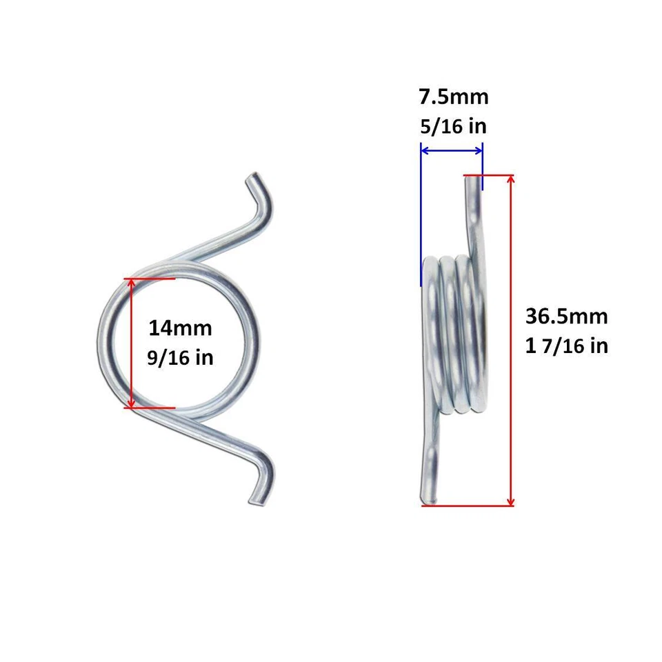 Reposapiés delantero trasero para Honda Suzuki Yamaha Kawasaki 1x juego de soporte de resorte Foto 2 de 2