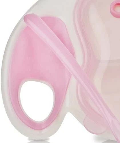 Nûby Mikrowellenteller aus PP und TPE mit rutschfestem Boden + 1 Löffel - Bild 2 von 3