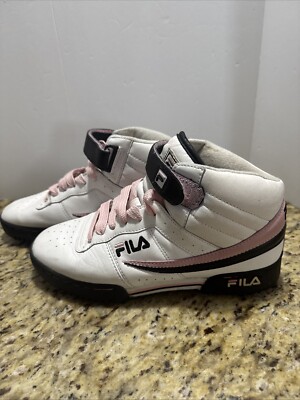 Fila Women's Pink/White Shoes/High-Top Sneakers Size 8.5 Nice Cpix