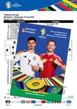 #14 GERMANY v HUNGARY 19 June 2024 EURO FAN 12 pages + OFFICIAL LINESUP