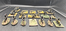 Flames of War German WWII Lot Painted - Motorcycle Recon, Artillery/sniper teams