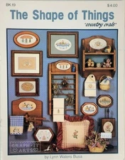 COUNTRY OVALS Lynn Waters Busa Graph-It Arts Cross-Stitch Book Leaflet #19