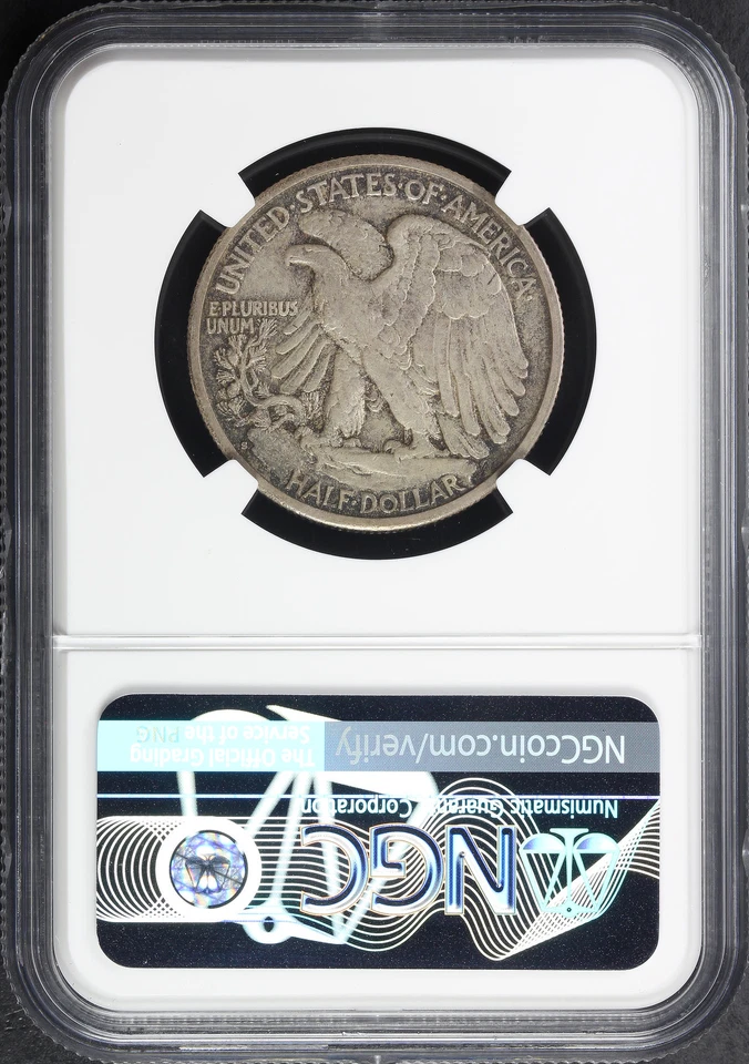 Medio dólar Walking Liberty 1929-S NGC AU detalles limpios Foto 2 de 2