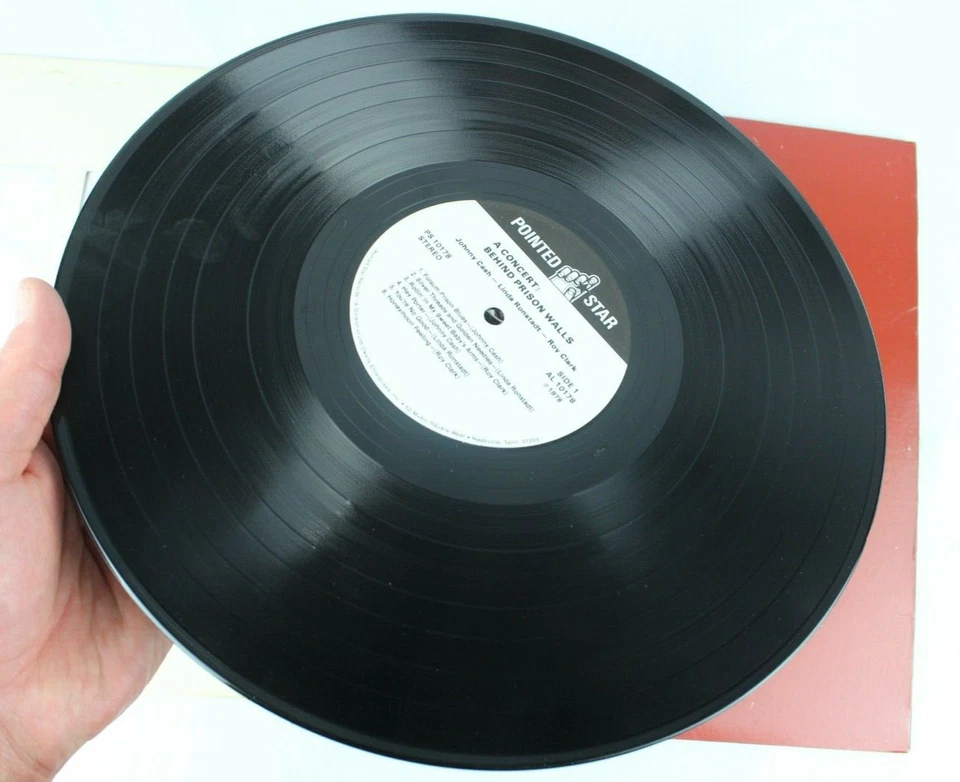 A CONCERT BEHIND PRISON WALLS JOHNNY CASH RONSTADT LP 12" VINYL RECORD ALBUM Foto 3 de 3