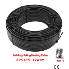 Self-Regulating Heating Cable 1-50m AC200-240V 17W/m Melting Pipe Protection