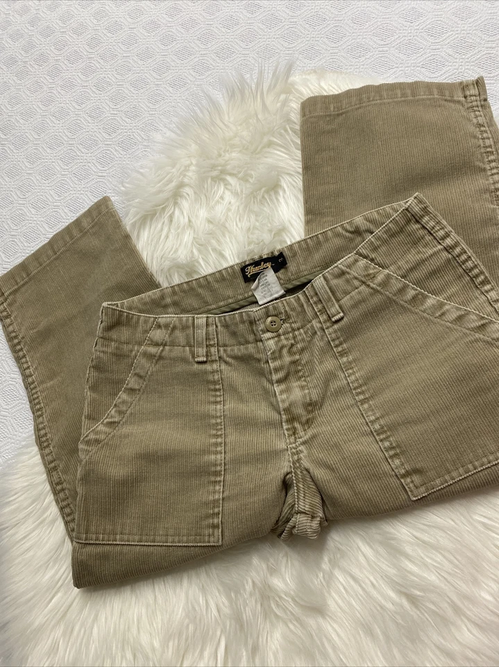 Pantalones de pana vintage para mujer Hurley talla 3 hechos en EE. UU. galleta estaño. Foto 2 de 4