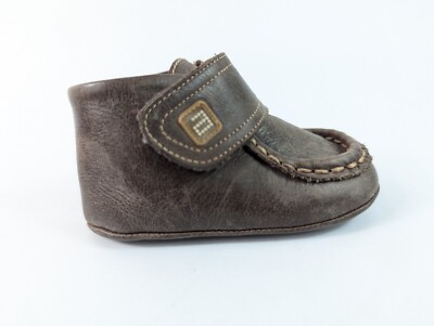 Andanines Baby braune Lederschuhe Größe UK 2 EU 18 mit Karton