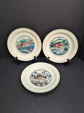 Vintage Studio Nova Seasons Plates 8 1/2" Spring Summer Winter Bread Plate Lot o