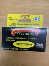 Commercial Staples#22  1/4" (6mm)