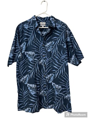 Croft & Barrow Shirt Hawaiian Floral Short Sleeve Tall Men XL Tall Vacation NWOT