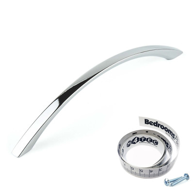M4TEC Chrome Kitchen Cabinet Door Handles Cupboard Drawer Bedroom Furniture Pull