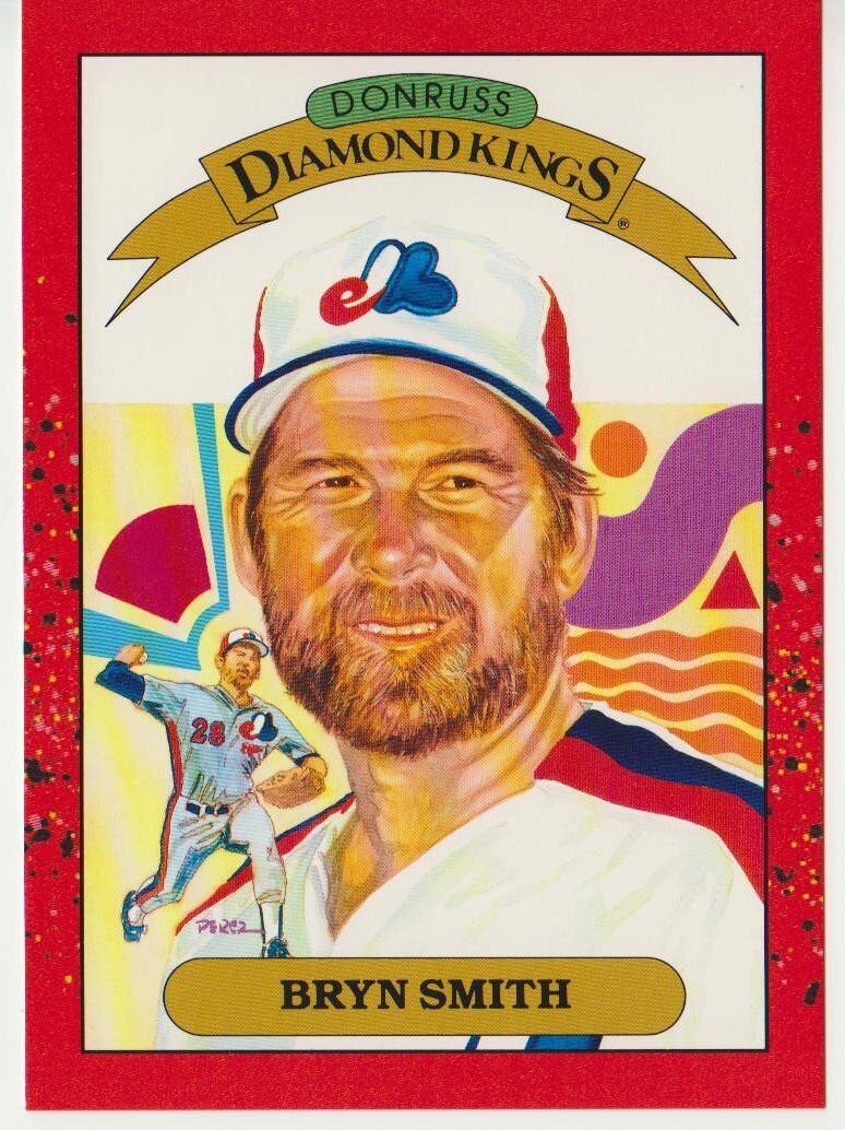 Bryn Smith 1990 Donruss Super Diamond Kings 5x7 #25, Montreal Expos