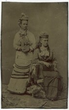 2 Woman and Their Books, TINTYPE.