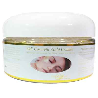CleAurum: 24K Gold Leaf Crumbs, Jar, 0.500g, Add Gold to Your Cosmetics!