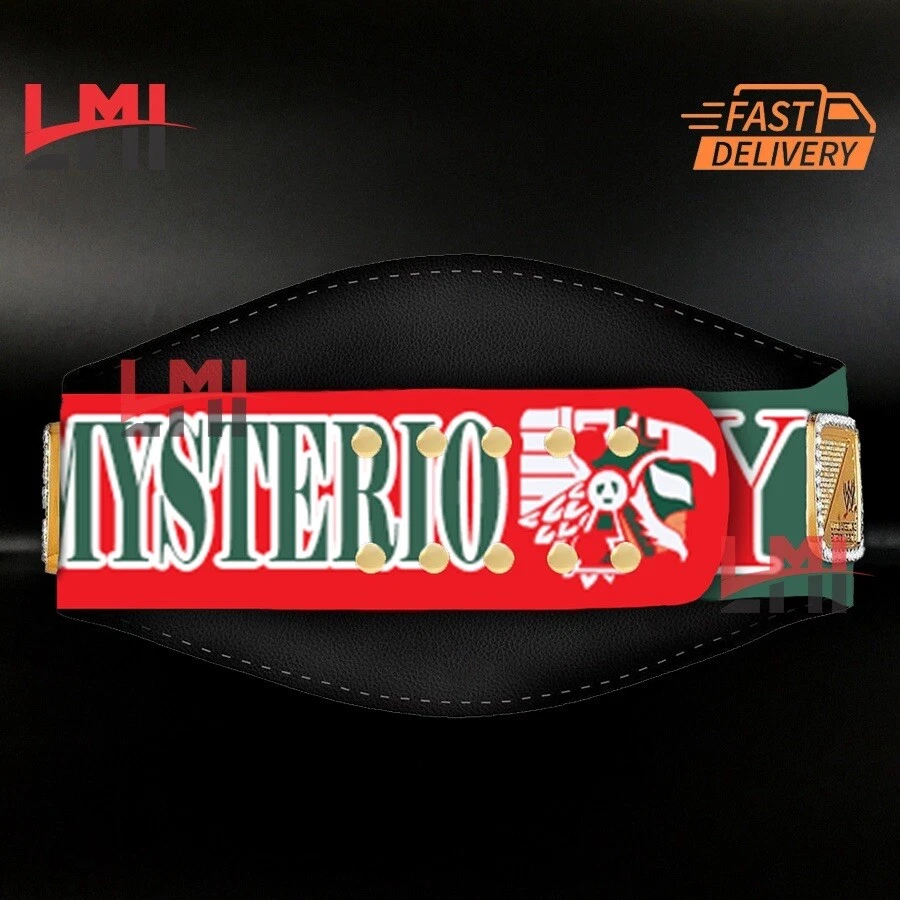 Cinturón Personalizado Rey Mysterio Spinner Campeonato Mundial Peso Pesado Lucha Libre 2mm Foto 4 de 4