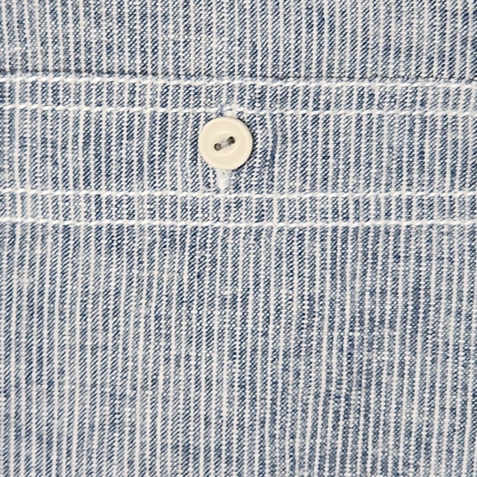 Converse One Star Mens Button Shirt Blue White Stripe Pockets Size XL thumbnail 4