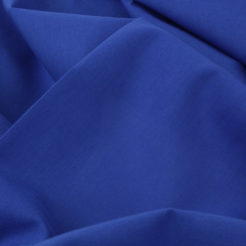 Stoff Meterware Uni Kobalt Blau Voile Bio Baumwolle Bekleidung Sommer Bluse Deko - Bild 5 von 5