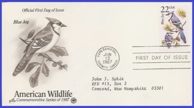 USA5 #2318 ADDR PCS ARTCRAFT FDC Blue Jay | eBay
