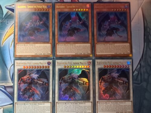 3 x BLCR-EN062 Blackwing - Simoon the Poison Wind & 064 Full Armor Mint YuGiOh  - Picture 1 of 3