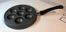 Nordic Ware Filled Pancake Egg Poacher Pan Cast Aluminum Ebelskiver Made in USA