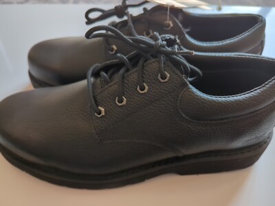 Work America Men's 13 EE Black Pebble Leather Responder Maxum Work Shoes Oxfords
