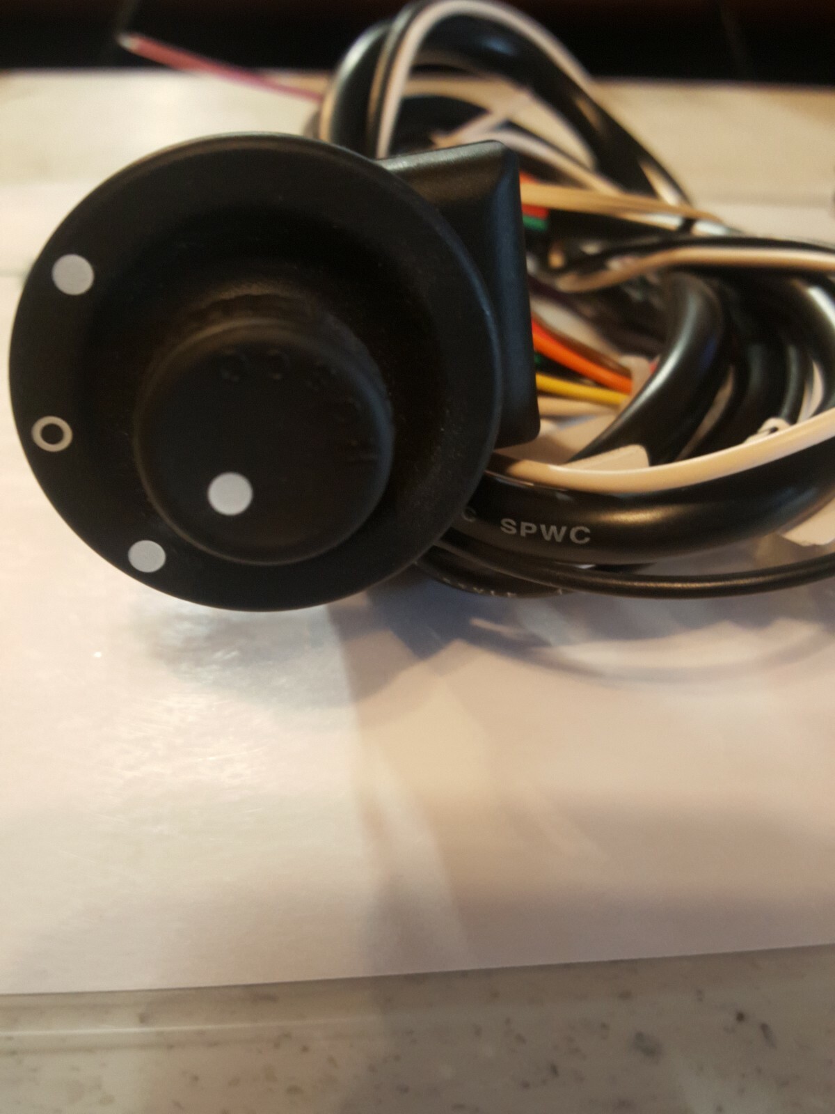 (2) ROSCO MIRROR CONTROL SWITCH/TOGGLE BUTTON WITH WIRING HARNESSES 