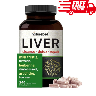 Milk Thistle Extract Supplement for Liver Health Support, 240 Capsules