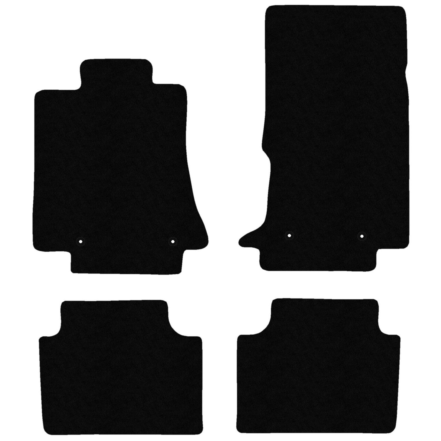 Tapis de sol velours blanc mat Alfa Romeo Giulia pour voyages confortables