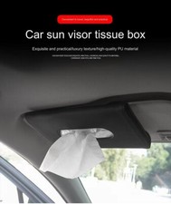 Car Tissue Box Car Sun Visor Tissue Box Holder Black, Pink, Beige