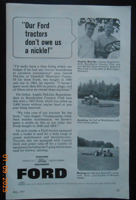 1965 Ford Tractor Greenhill Municipal Golf Course Brandywine