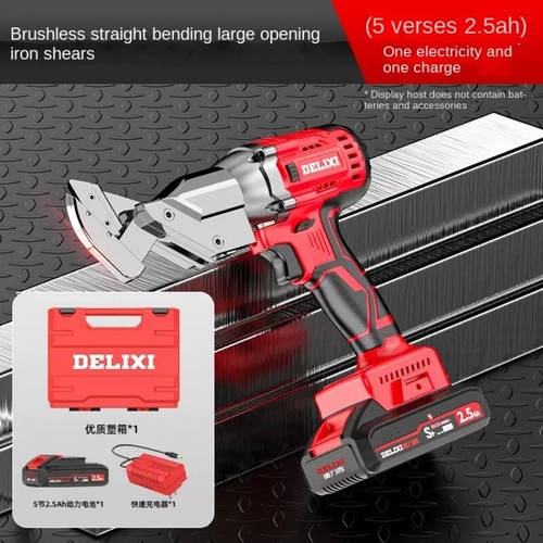 Electric Cordless Tin Snips Metal Sheet Shear Cutter Scissor W/ 2 Batteries - Picture 15 of 16