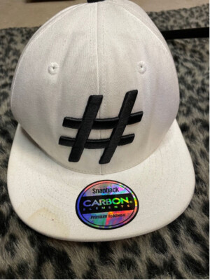 Unisex Carbon Elements White and Black Snapback Hat