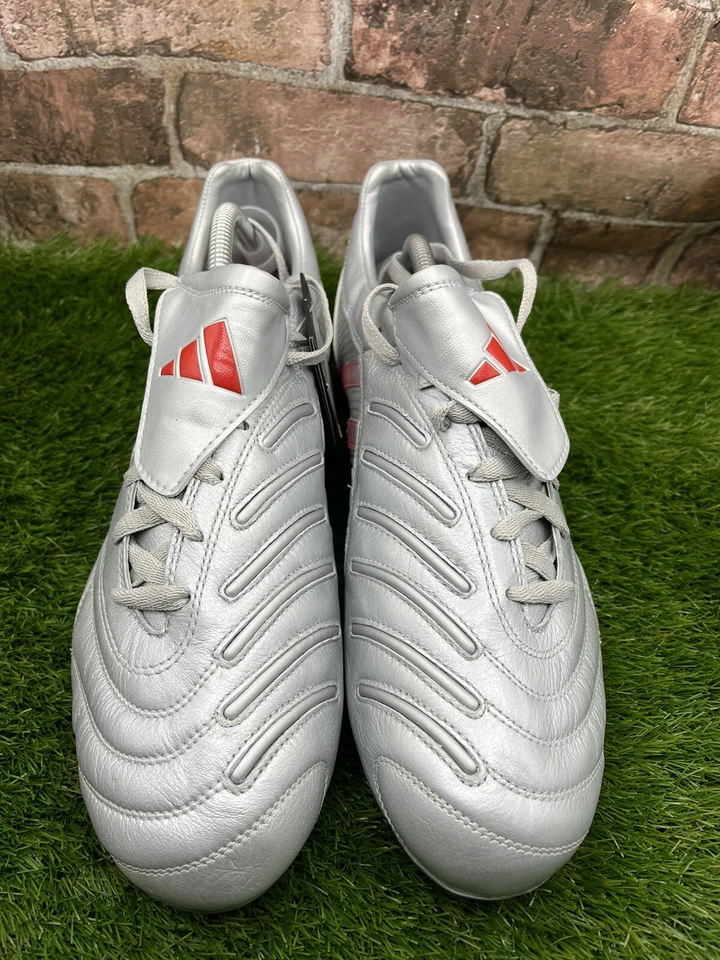 Adidas Predator Pulse Pulsado TRX SG Fußballschuhe Herren UK 11 silber rot 041612 - Bild 3 von 4