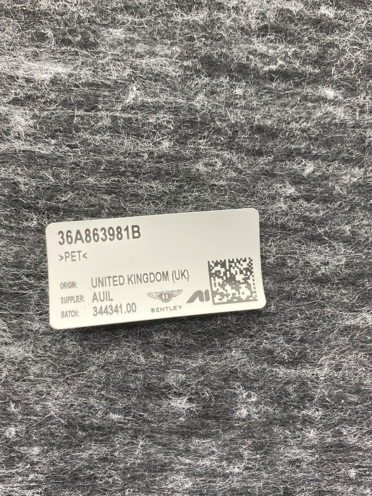2016-2020 BENTLEY BENTAYGA OEM LH REAR LEFT DOOR TRIM PANEL | BELUGA (BB)