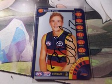 2013 Teamcoach Silver card - Bernie Vince #122 Adelaide HAND SIGNED