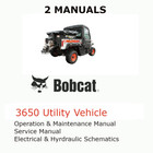 Bobcat 3650 Nutzfahrzeug Handbuch Bediener Service Werkstatt Besitzer PDF