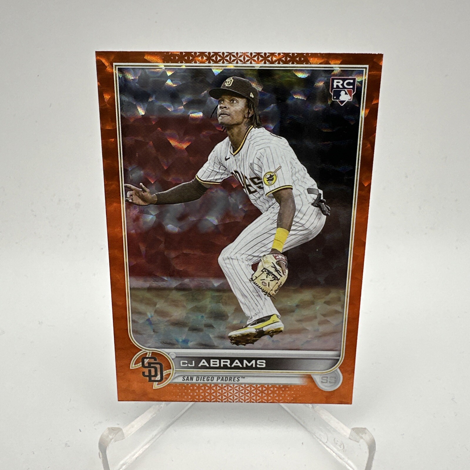 CJ Abrams 2022 Topps Update Orange Foil RC #US34 130/299