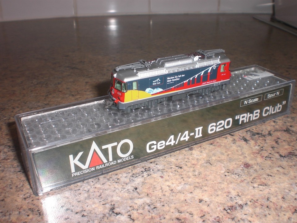 KATO N GAUGE RhB GE4/4II ELECTRIC LOCO 'RhB CLUB' NEW, SEE DETAILS 3102 ...