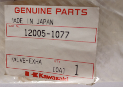Kawasaki ZX750 Exhaust Valve NOS 12005-1077 (L-3595) | eBay