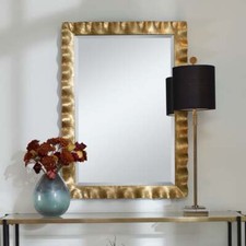HAYA 40 FORGED ANTIQUE GOLD LEAF FRAME WALL M...